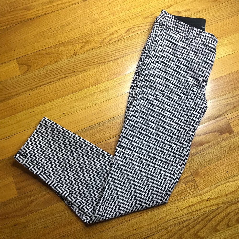 Cynthia Rowley Houndstooth Skinny Pants